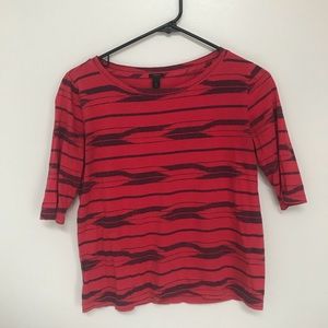 J. Crew Red Print Shirt